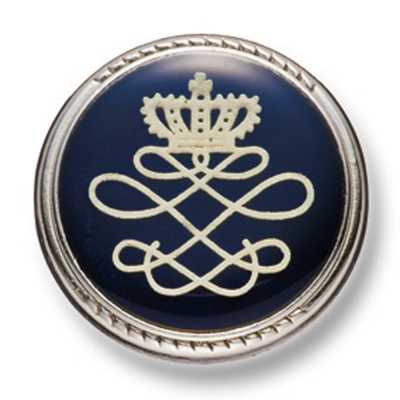 802 Japan-made Metal Button For Suits And Jackets Silver/Navy Blue