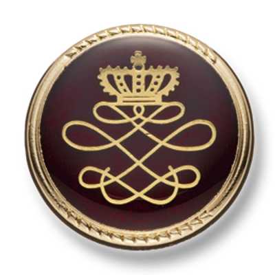809 Made In Japan Metal Button For Suits And Jackets Gold/Red