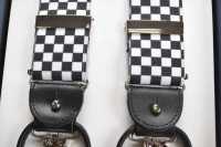 AT-1903 ALBERT THURSTON Suspenders Checkered Flag Pattern Elastic 35mm[Formal Accessories] ALBERT THURSTON Sub Photo