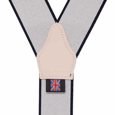 AT-NAVY Albert Thurston Suspenders Navy Blue No Pattern 35MM[Formal Accessories] ALBERT THURSTON Sub Photo