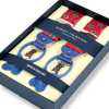 AT-S24 Albert Thurston Suspenders Small Crest 35MM Red