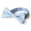 BF-973 Japanese-Made Silk Bow Tie Polka Dot Pattern Sax Blue