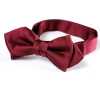 BFK-510 Premium Material Silk-Faced Fabric Sword Bow Tie Burgundy