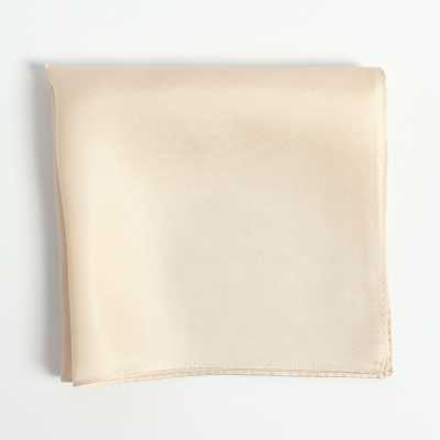 CF-1141 Made In Japan Twill Weave 16 Momme Silk Handkerchief Beige