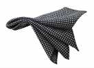 CF-153 Domestic Silk Pocket Square Small Pattern Navy Blue