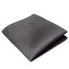 CF-986 Japanese-made Silk Pocket Square, Kanoko Pattern, Black