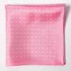 CFD-2PI Dot Print Silk Pocket Square Pink