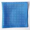CFD-4BL Dot Print Silk Handkerchief, Light Blue