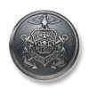 EX126 Made In Japan Metal Button For Suits And Jackets, Silver