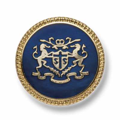 EX249 Made In Japan Metal Buttons For Suits And Jackets Gold/Navy