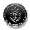 EX254 Japan-made Metal Buttons For Suits And Jackets, Silver/black