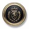 EX261 Made In Japan Metal Buttons For Suits And Jackets, Gold/Black