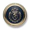 EX263 Made In Japan Metal Buttons For Suits And Jackets, Gold/Navy