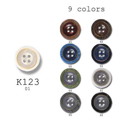 K123 Made In Japan Polyester Buttons For Suits And Jackets