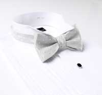 MT-940 Domestic Silk Hand-knot Bow Tie Polka Dot Pattern Light Gray[Formal Accessories] Yamamoto(EXCY) Sub Photo