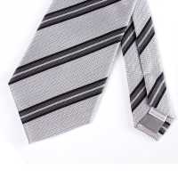 NE-27 Formal Tie Made In Japan Silver Wide Stripe[Formal Accessories] Yamamoto(EXCY) Sub Photo