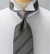 NE-28 Formal Tie Made In Japan Dark Gray Stripe