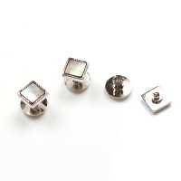 P-2 Pure Silver Formal Cufflinks And Studs Set, Mother Of Pearl Shell Silver Square Type[Formal Accessories] Yamamoto(EXCY) Sub Photo