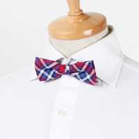 RBF-01 Made In The UK Ringhart Textile Used Plaid Red / Navy Blue Bow Tie[Formal Accessories] Yamamoto(EXCY) Sub Photo