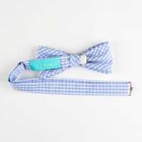 RBF-05 Ringhart Textile Made In England Check Pattern Saxe Blue Bow Tie[Formal Accessories] Yamamoto(EXCY) Sub Photo