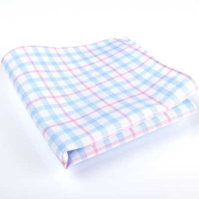 RCF-6269-09 Chief In Tartan Check Pattern, Made With British Ringhart Fabric, White/sax Blue