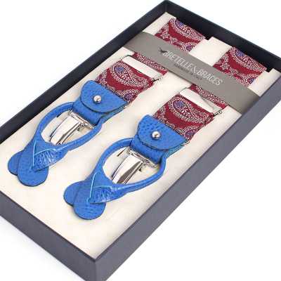 VAR-0119 BRETELLE&BRACES Paisley Maroon