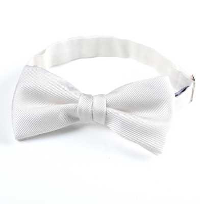 VBF-06 Bow Tie Made With VANNERS Fabric, White Twill