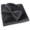 VBF-08 Bow Tie In VANNERS Fabric, Houndstooth Pattern, Black