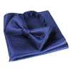 VBF-09 Bow Tie Made With VANNERS Fabric, Houndstooth Pattern, Navy Blue