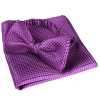 VBF-14 Bow Tie Made With VANNERS Fabric, Houndstooth Pattern, Purple