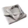 VBF-19 Bow Tie Made With VANNERS Fabric, Glen Check, Light Gray