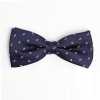 VBF-23 Bow Tie Made With VANNERS Fabric, Paisley Dot, Navy Blue