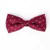 VBF-24 Bow Tie In VANNERS Fabric, Paisley Dot, Wine