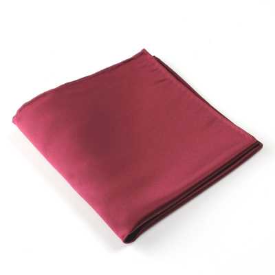 VCF-02 Pocket Square, Plain, Wine, Made With VANNERS Fabric