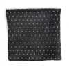 VCF-22 Pocket Square Made With VANNERS Fabric Paisley Dot Black