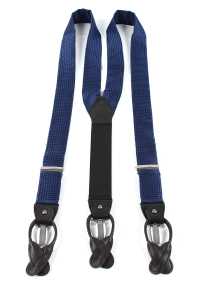 VSR-09 VANNERS Textile Suspenders Houndstooth Pattern Navy Blue[Formal Accessories] Yamamoto(EXCY) Sub Photo