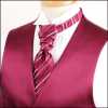 VYT-02 British VANNERS Silk Ascot Tie(Europe Tie) Striped Pattern Wine