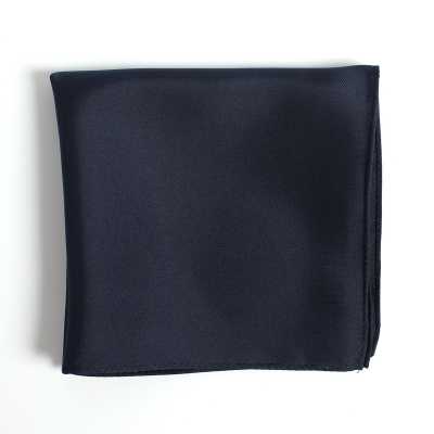 CF-1180 Made In Japan Twill Weave 16 Momme Silk Chief Navy Blue