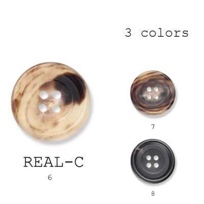 リアルC Japanese-made Genuine Buffalo Horn Button For Suits And Jackets